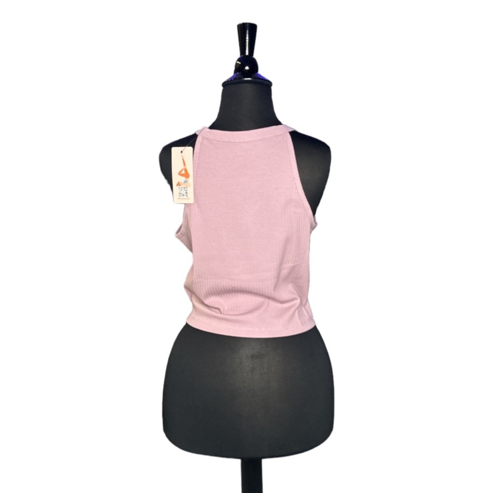 Keyhole Ribbed Tank Top - Picture 5 of 6